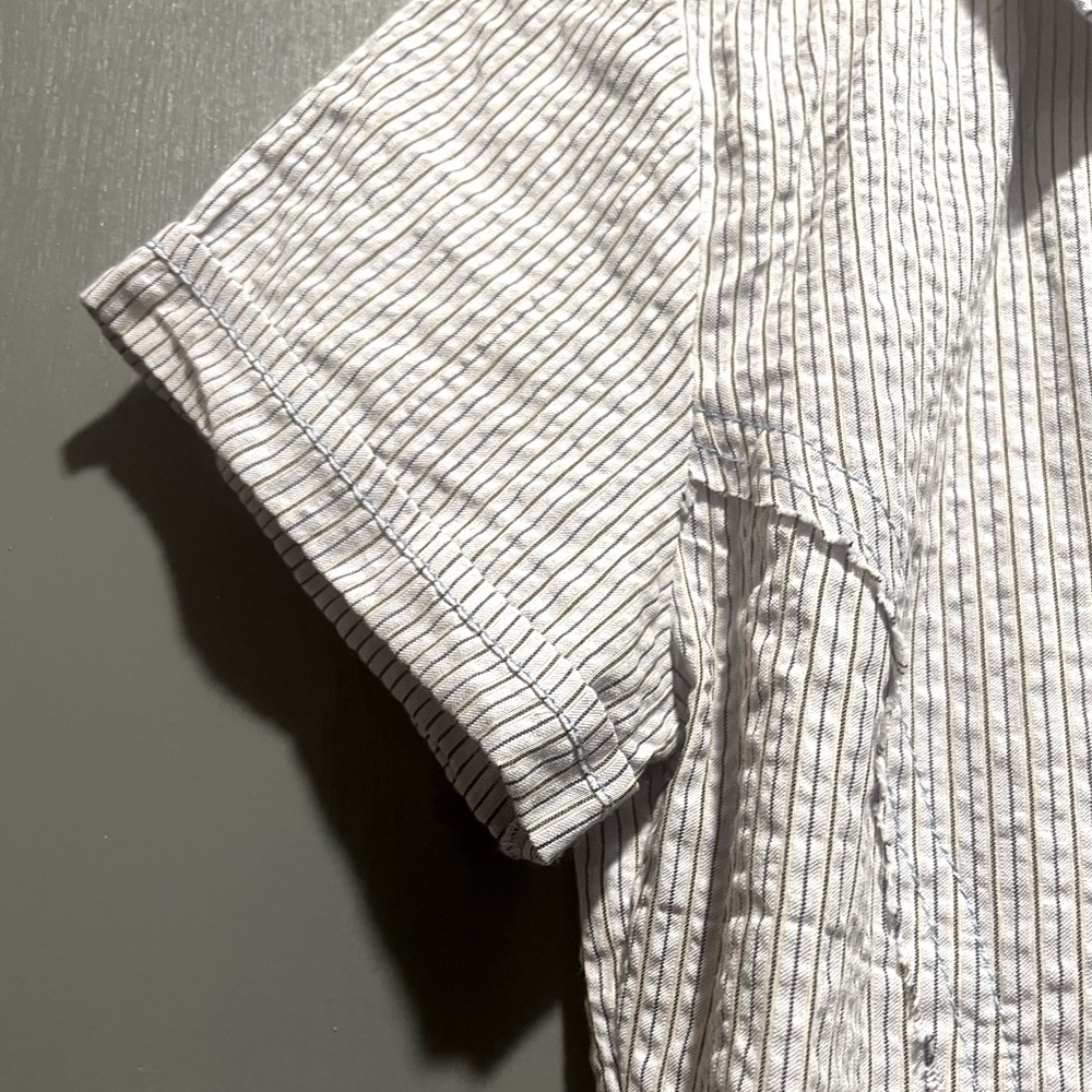 Free People Striped Button-Up Blouse - Picture 7 of 9